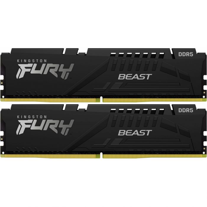 Пам'ять ПК Kingston DDR5 32GB KIT (16GBx2) 5600 FURY Beast Black