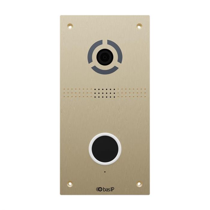 Панель виклику BAS-IP AV-05FD, персональна, 2MP, 110 градусів, переадресація, безконтактна, золотий