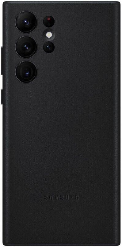 Чохол Samsung Leather Cover для смартфону Galaxy S22 Ultra (S908) Black