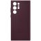 Чохол Samsung Leather Cover для смартфону Galaxy S22 Ultra (S908) Burgundy