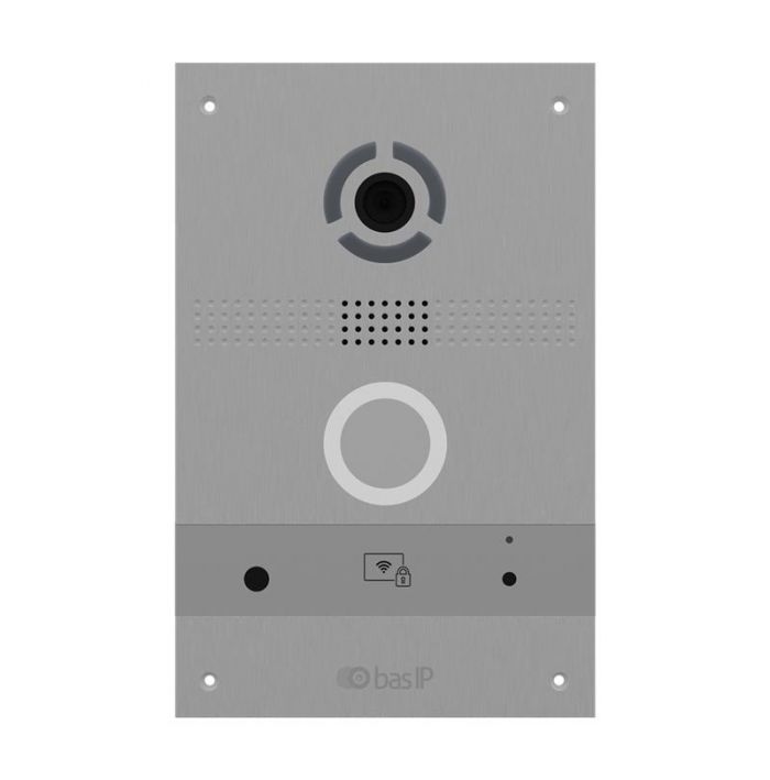 Панель виклику BAS-IP AV-08FB, персональна, 2MP, 90 градусів, переадресація, безконтактна картка, сріблястий