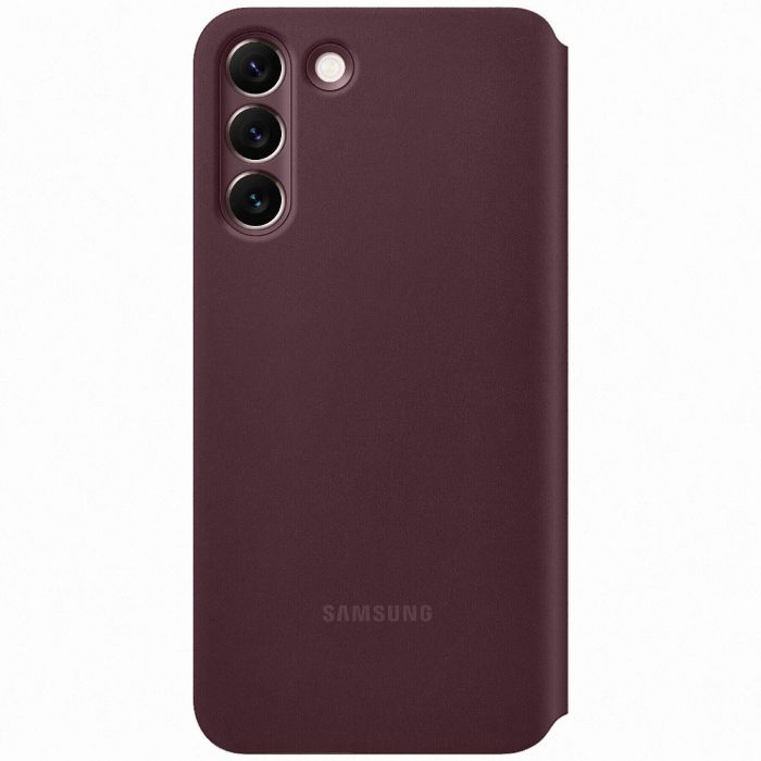 Чохол Samsung Smart Clear View Cover для смартфону Galaxy S22+ (S906) Burgundy