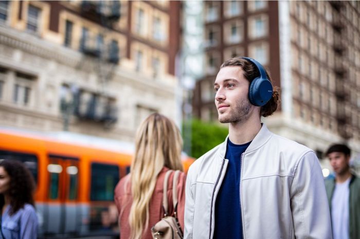 Навушники Sony WH-CH710N Over-ear ANC Wireless Mic Синій
