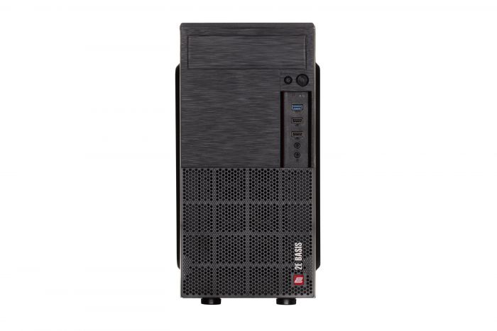 Корпус 2E BASIS (RD8603U-400) з БЖ 2EATX400,MiniT, Micro ATX,Mini ITX,2xUSB2.0,USB3.0,сталь з перфорацією(бічна панель),чорний