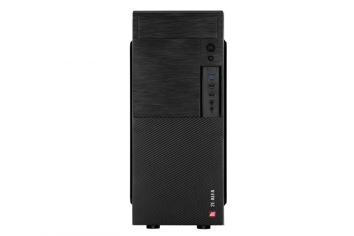 Корпус 2E ALFA (E1903U-400) з БЖ 2EATX400, MidT,2xUSB2.0,1xUSB3.0,сталь (бічна панель), без БЖ,чорний