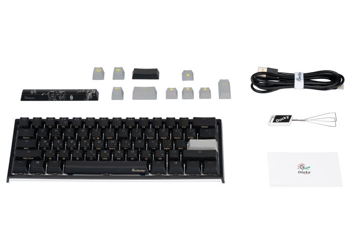 Клавіатура Ducky One 2 Mini Cherry Red RGB LED UA/RU Black-White
