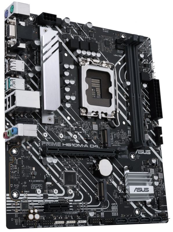 Материнcька плата ASUS PRIME H610M-AD4 s1700 H610 2xDDR4 M.2 HDMI-DP-VGA mATX