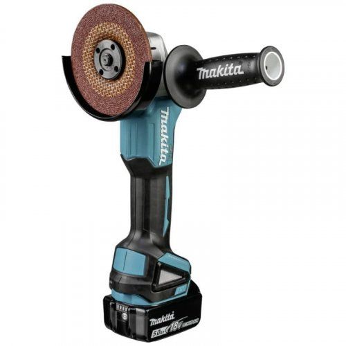 Шліфмашина кутова Makita DGA504RTJ, акумуляторна, 18 В, 5 Аг, 8500 об/хв, 125 мм, 2.3 кг