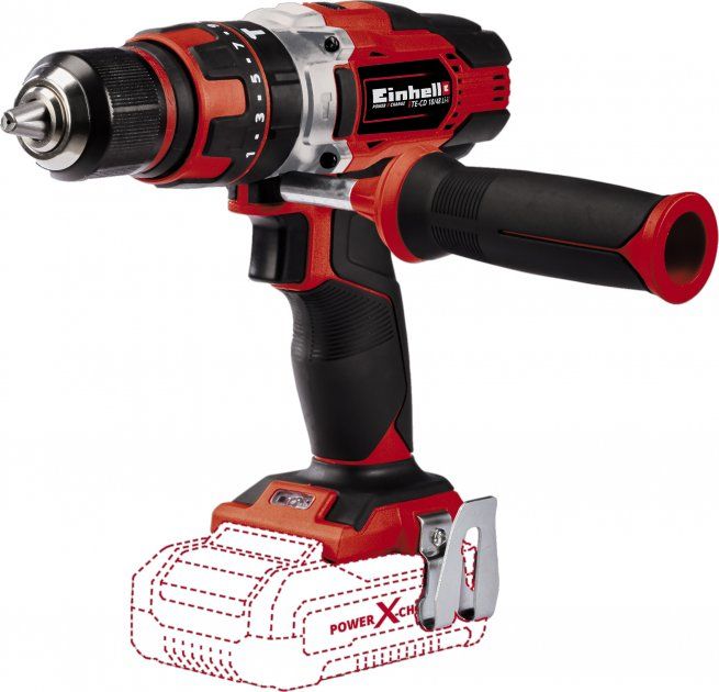 Шуруповерт ударний Einhell TE-CD 18/48 Li-i акум., Solo, 18 В, 48 Нм, 1.5 кг