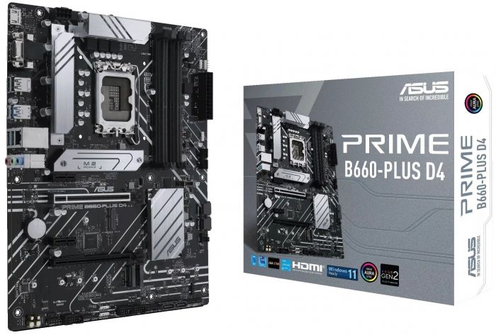 Материнcька плата ASUS PRIME B660-PLUS D4 s1700 B660 4xDDR4 M.2 HDMI-DP-VGA ATX