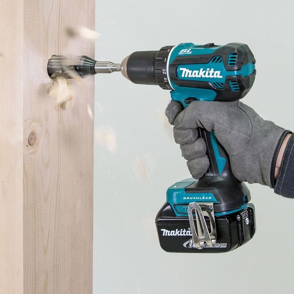 Шуруповерт-дриль Makita DDF485FYX3, акум, 18В, 3 Аг, LXT, 0-500/0-1900 об/хв, 50/27Нм, 1.4кг
