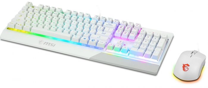 Геймерська клавiатура i миша MSI Vigor GK30 COMBO WHITE UA S11-04UA302-CLA
