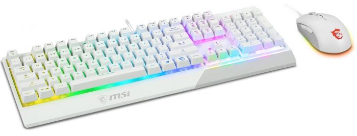 Геймерська клавiатура i миша MSI Vigor GK30 COMBO WHITE UA S11-04UA302-CLA