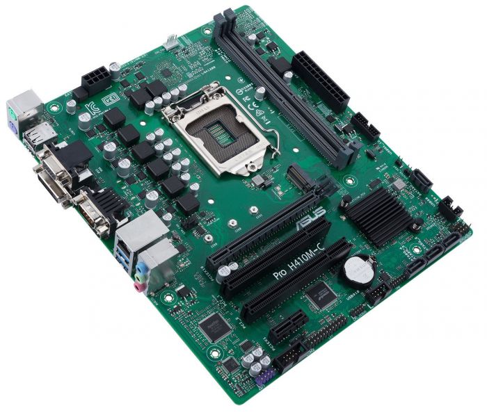 Материнcька плата ASUS PRO H410M-C/CSM s1200 H410 2xDDR4 M.2 HDMI-DVI-VGA mATX