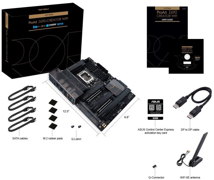Материнcька плата ASUS PROART Z690-CREATOR WIFI s1700 Z690 4xDDR5 M.2 HDMI-DP Wi-Fi BT ATX