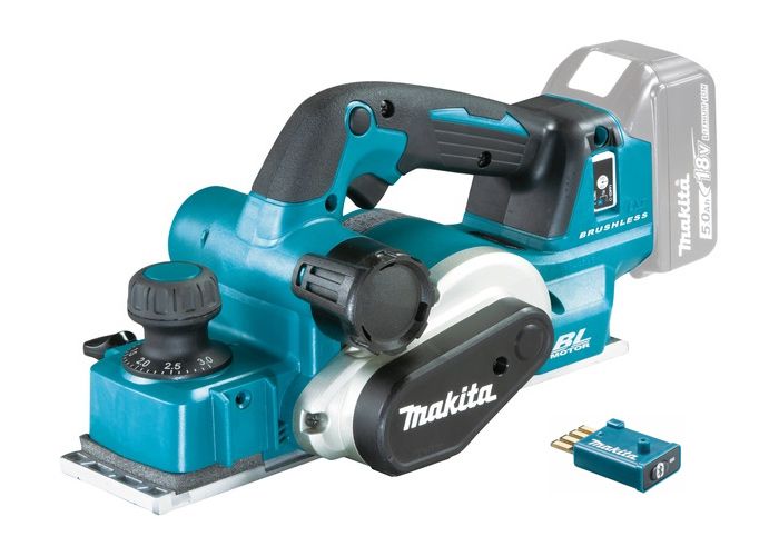 Рубанок Makita DKP181ZU акум., 18В, 11000 об/хв, 82 мм, 3мм, 3.6 кг, SOLO