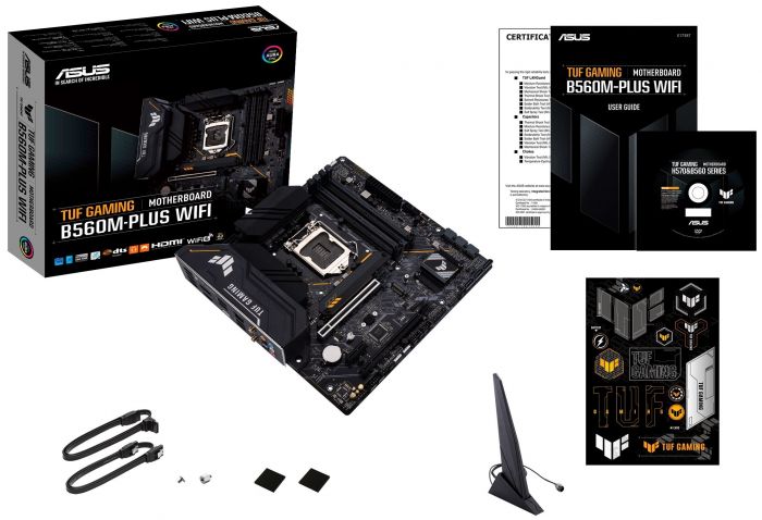 Материнcька плата ASUS TUF GAM B560M-PLUS WIFI s1200 B560 4xDDR4 M.2 HDMI-DP Wi-Fi BT mATX