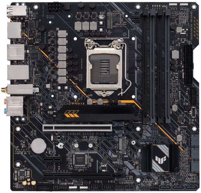 Материнcька плата ASUS TUF GAM B560M-PLUS WIFI s1200 B560 4xDDR4 M.2 HDMI-DP Wi-Fi BT mATX
