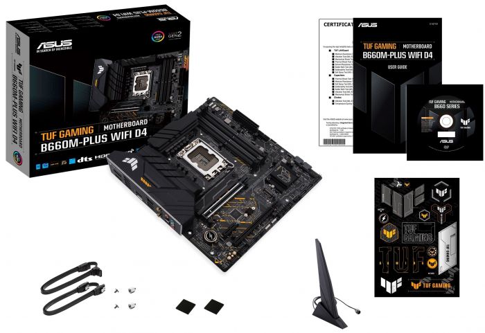 Материнcька плата ASUS TUF GAM B660M-PLUS WIFI s1700 B660 4xDDR5 M.2 HDMI-DP Wi-Fi BT mATX
