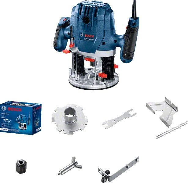 Фрезер Bosch GOF 130, 1300Вт, 11000-28000 об/хв, цанга 6 та 8мм, 3.5кг