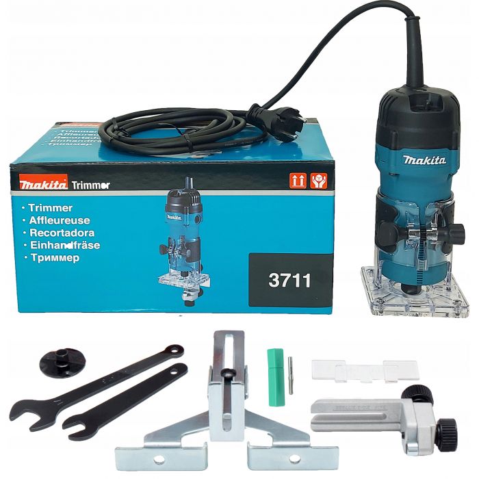 Фрезер Makita 3711, 530 Вт, 32000 об/хв, 6 мм, 1.7 кг