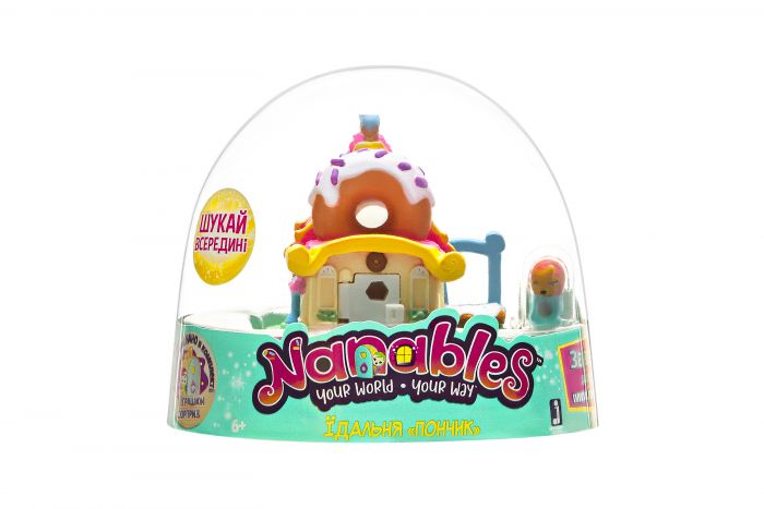 Ігрова фігурка Jazwares Nanables Small House Містечко солодощів, Їдальня "Пончик"