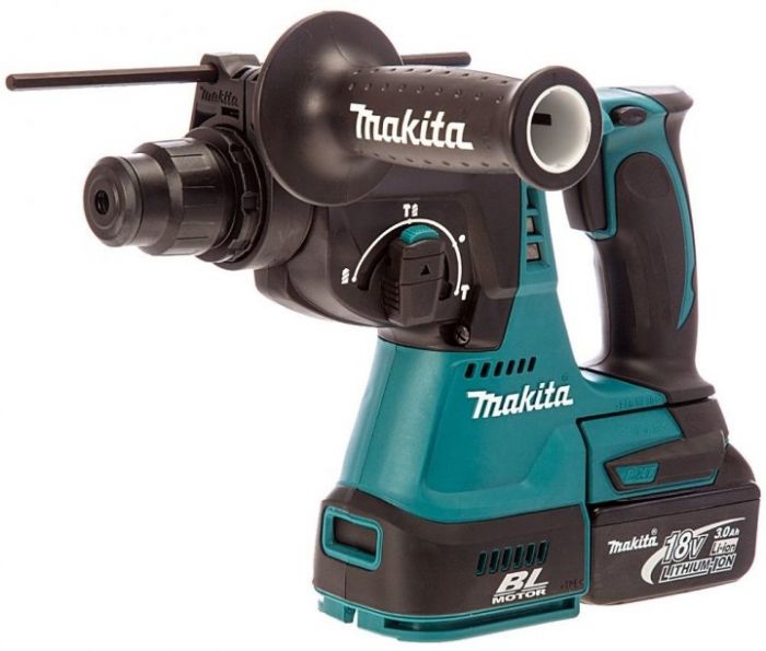 Перфоратор Makita DHR242RFJ, акум, 18В LXT, 3Ah 2шт., SDS-Plus, 2.4 Дж, 3.3кг