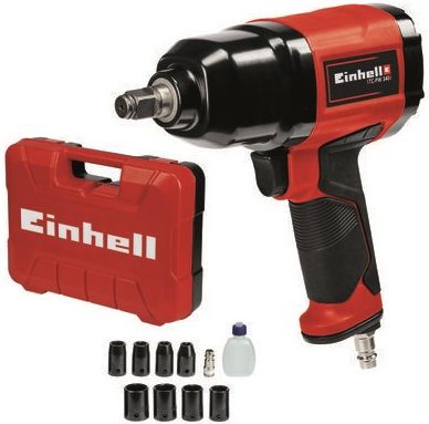 Гайковерт Einhell TC-PW 340 пневматичний, 340 Нм, 6.3 бар, 142 л/хв, 1.9 кг