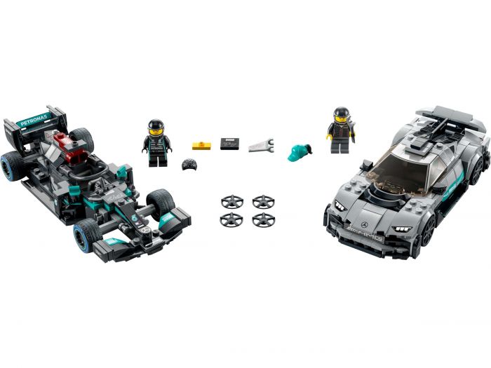 Конструктор LEGO Speed Champions Mercedes-AMG F1 W12 E Performance та Mercedes-AMG Project One 76909
