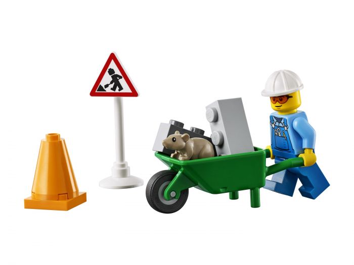 Конструктор LEGO City Пікап для дорожніх робіт 60284