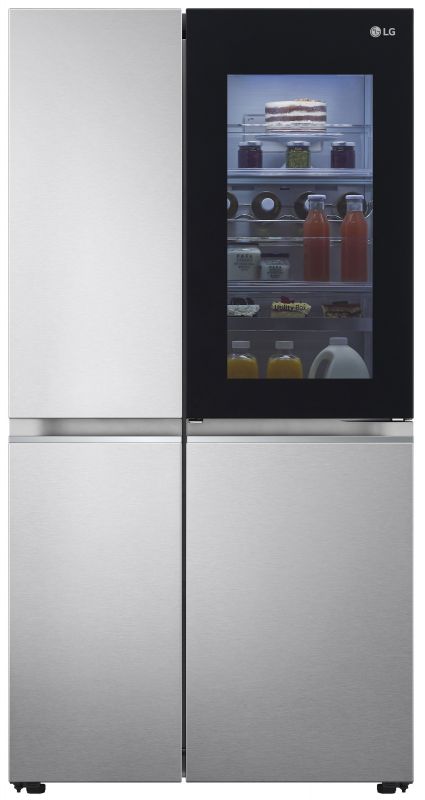 Холодильник SBS LG GC-Q257CAFC, 179х74х91см, 2 дв., Холод.відд. - 414л, Мороз. відд. - 233л, A+, NF, Лінійний , Зона свіжості, Door in door, Нержавіюча сталь