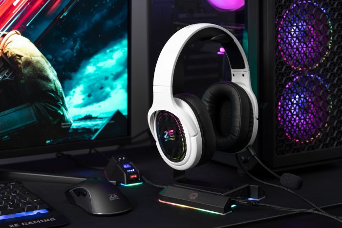 Гарнітура 2E GAMING HG330 RGB USB 7.1 White