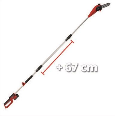 Висоторіз Einhell GC-LC 18/20 Li T-Solo, 18В, 200мм, 195мм, 5.5 м/с, 70мл, 228-288 см, 3 кг