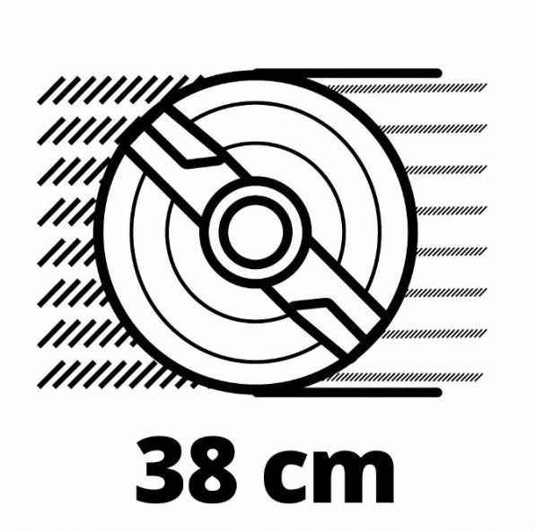 Газонокосарка Einhell RASARRO 36/38, PXC, акум., 2x18В 4Ah, 38см, 45л, 15.5кг