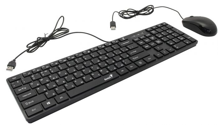Комплект Genius C-126 SlimStar USB Black Ukr