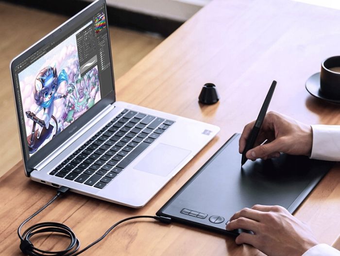 Графічний планшет Huion H610X Black