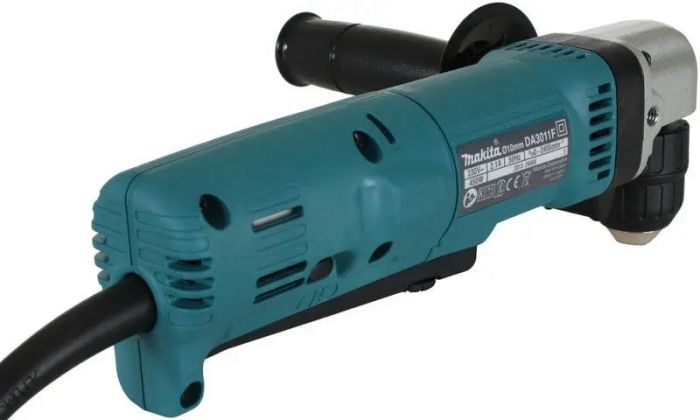 Кутова дриль Makita DA3011F, 450 Вт, 2400 об/хв, 1.5-10мм, 1.6кг