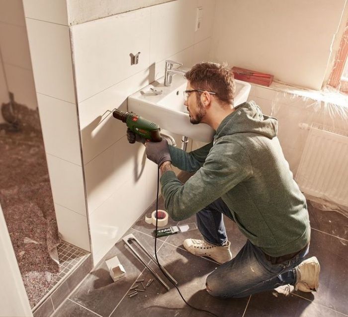 Дриль ударний Bosch EasyImpact 600, 600Вт, ШЗП, 3000 об/хв, 1.7 кг, кейс