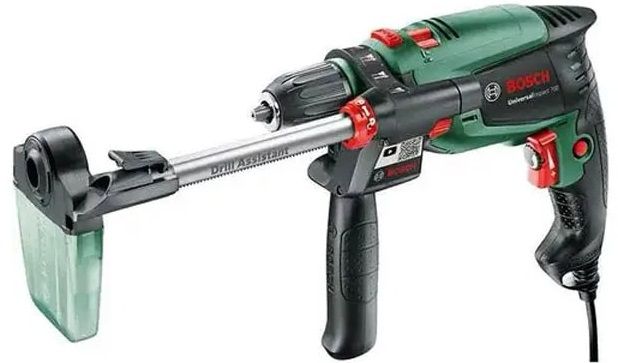 Дриль ударний Bosch UniversalImpact 700 + 39 шт, 700Вт, 3000 об/хв, ШЗП, 1.7кг, 39 насадок, кейс