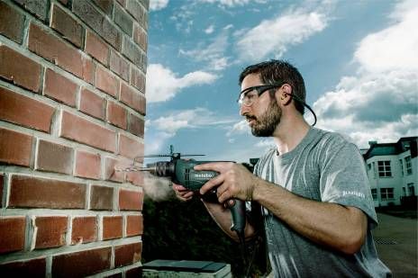 Дриль ударна Metabo SBE 650, швидкозажимний патрон, коробка