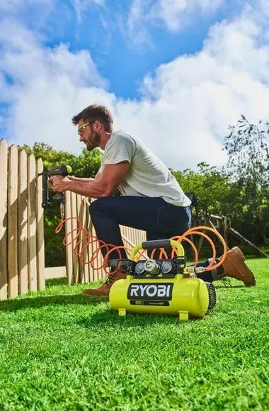 Ryobi Компресор акумуляторний ONE+ R18AC-0 4л, 8,3 бар, 15л/хм (без АКБ і ЗП)