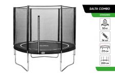 Батут Salta COMBO круглий 213 см Black