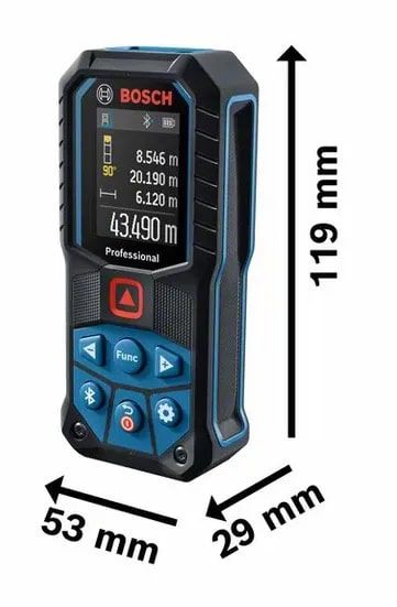 Далекомір лазерний Bosch GLM 50-27 C, ±1.5 мм, 0.05-50 м, IP 65, 0.2кг