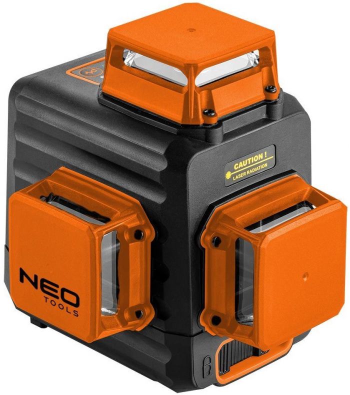 Нівелір лазерний NEO, 3D, акум., Li-Ion, 20м, ± 0.03 мм/м, IP54, ЗП, кейс
