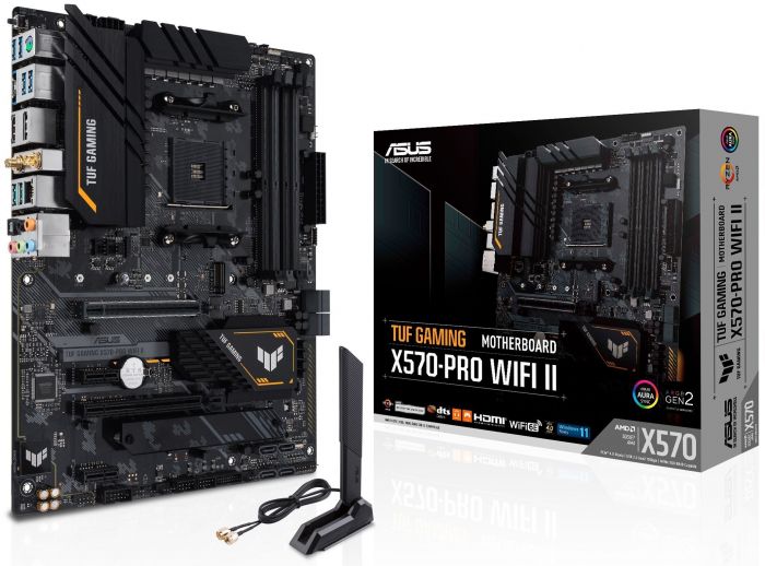 Материнcька плата ASUS TUF GAM X570-PROWI-FI II sAM4 X570 4xDDR4 HDMI-DP Wi-Fi BT ATX