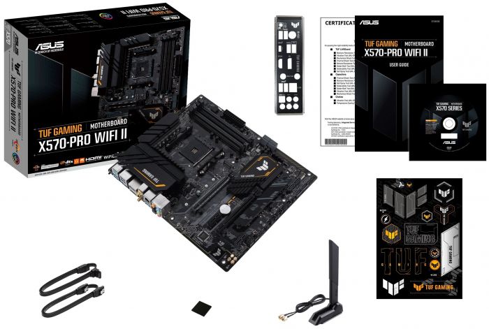 Материнcька плата ASUS TUF GAM X570-PROWI-FI II sAM4 X570 4xDDR4 HDMI-DP Wi-Fi BT ATX