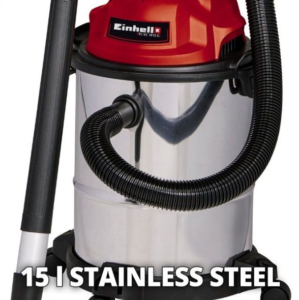 Пилосос Einhell TC-VC 1815 S вологе та сухе прибирання, 1250Вт, 180мбар, 15л