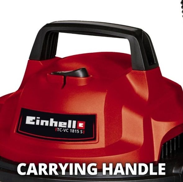 Пилосос Einhell TC-VC 1815 S вологе та сухе прибирання, 1250Вт, 180мбар, 15л