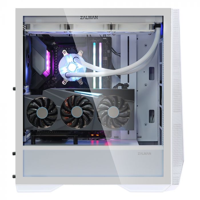Корпус Zalman Z9 Iceberg, MidT,E-ATX, 2xUSB2.0,2xUSB3.0, 2x140мм,скло(бок. панель),безБЖ,білий