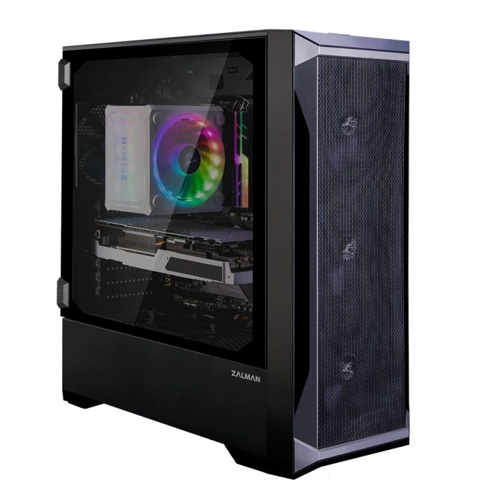 Корпус Zalman Z8, MidT,E-ATX, 1xUSB2.0,2xUSB3.0, 4x120RGB,скло(бічна панель),безБЖ,чорний